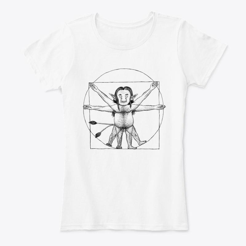 Vitruvian troll – black